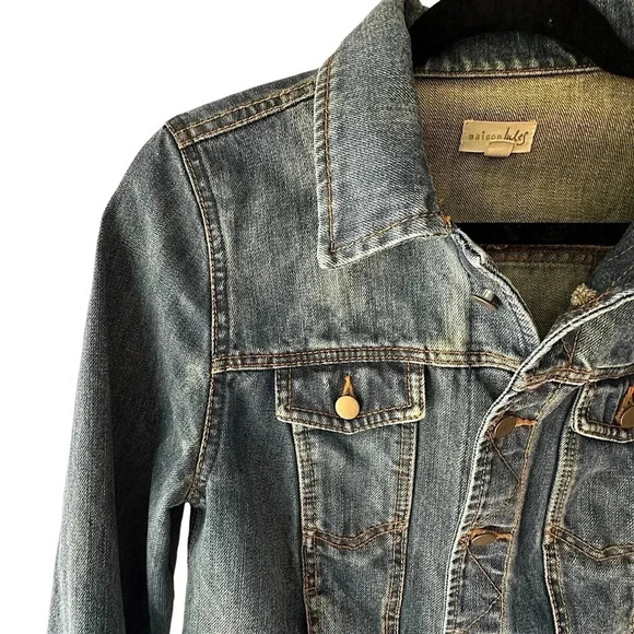 MAISON JULES | NWOT | DENIM JEAN JACKET | SIZE: MEDIUM - Picture 2 of 12
